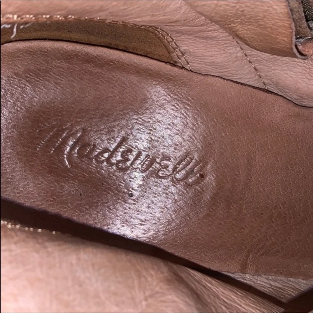 Authentic Madewell suede leather designer ankle boots booties size 9.5